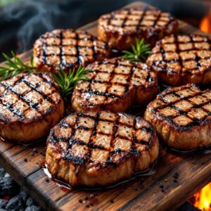 Bourbon Marinated Top Butt Steaks