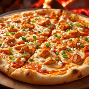 Buffalo Style Chicken & Vermont Bleu Cheese Pizza